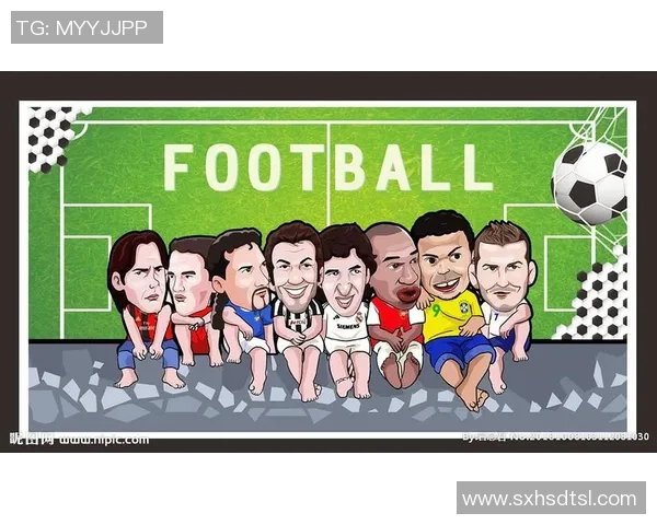 卡通足球明星形象广告创意设计展示活力与激情的完美结合